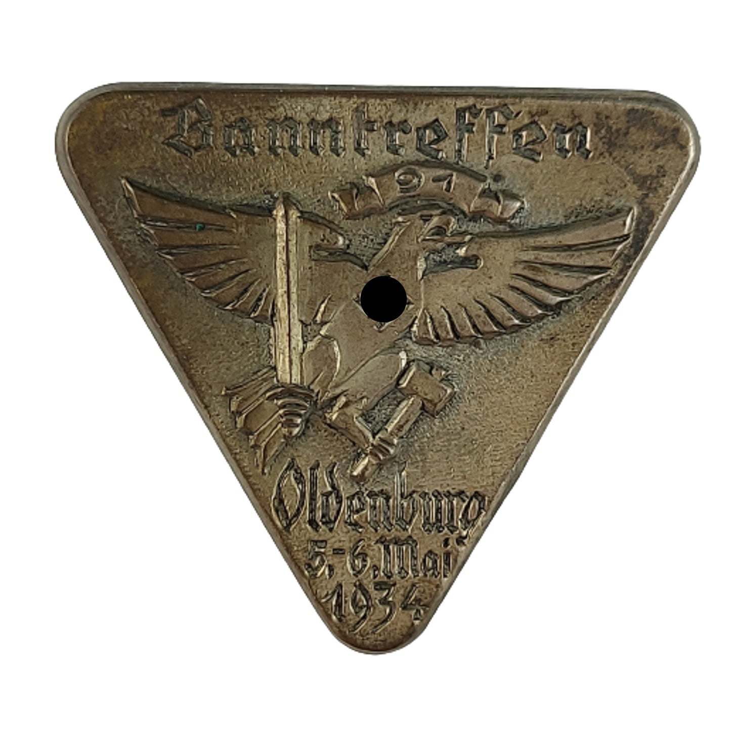 1934 German HJ Hiter Youth Banntreffen 91 Event Badge