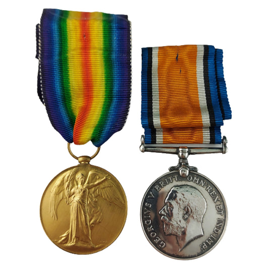 WW1 Canadian Medal Pair - 107th Battalion Winnipeg Manitoba