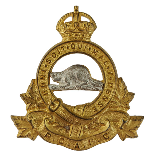 WW2 RCAPC Royal Canadian Army Pay Corps Officer's Cap Badge