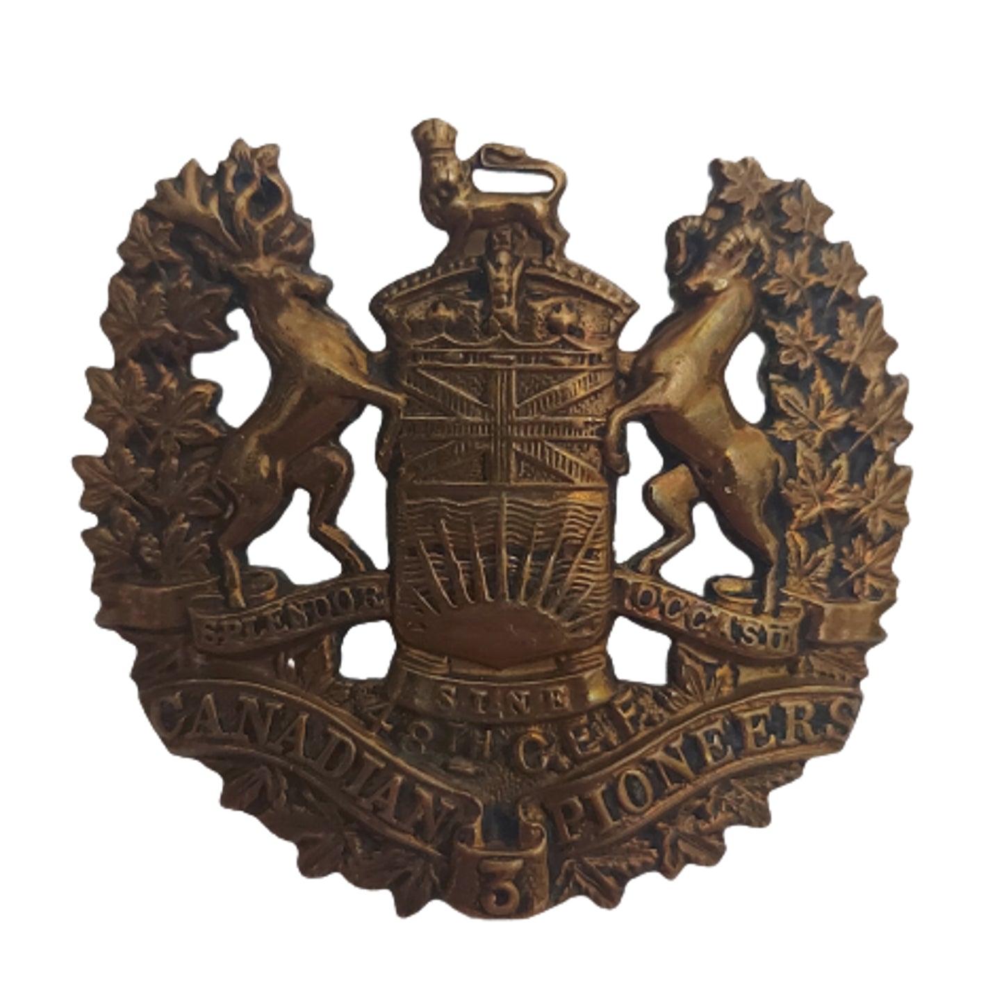 WW1 3rd Canadian Pioneers Cap Badge