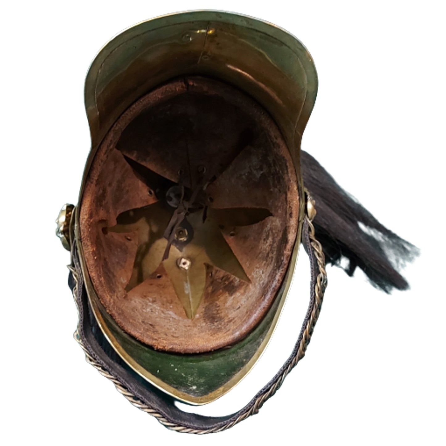 1912 RCD Royal Canadian Dragoons Brass Parade Helmet