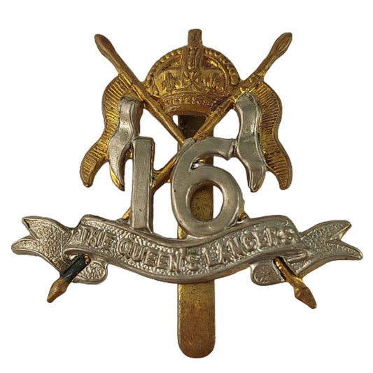 WW2 British 16th Queens Lancers Cap Badge