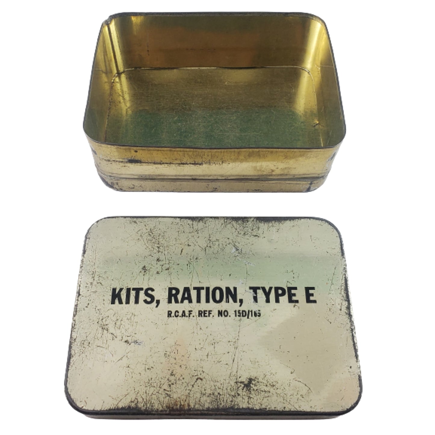 WW2 RCAF Royal Canadian Air Force Type E Ration Tin