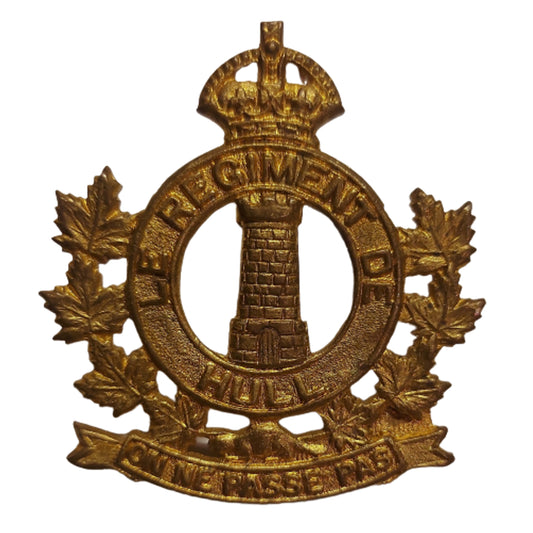 WW2 Canadian Regiment De Hull Cap Badge