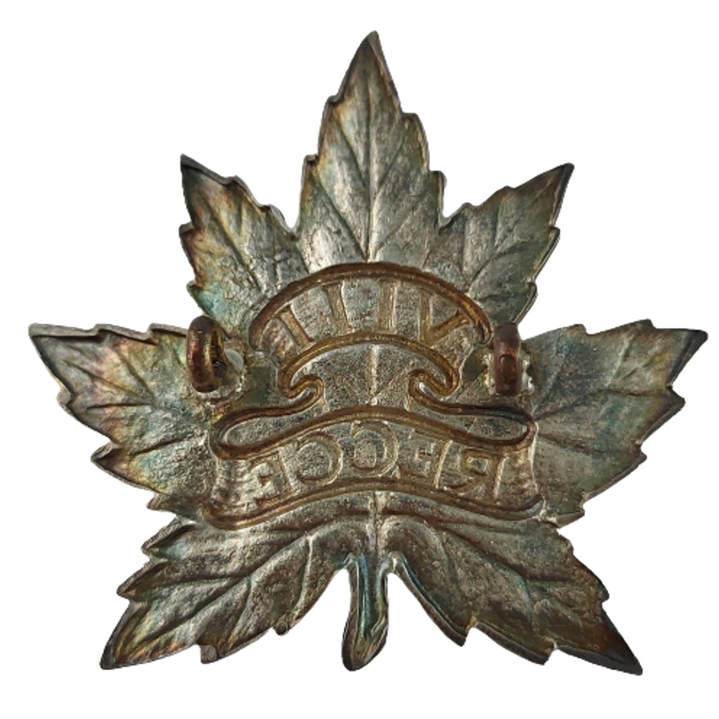 WW2 Canadian VIII REECE Officer's Cap Badge