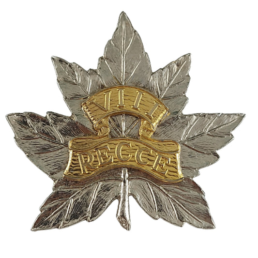 Post-WW2 Canadian VIII REECE Reunion Cap Badge