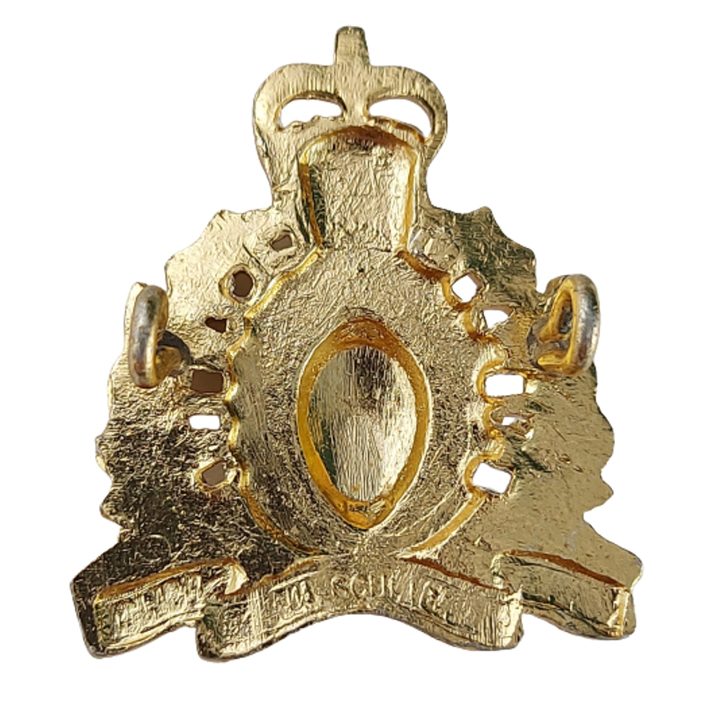 RCMP Royal Canadian Mounted Police Stay Brite Collar Badge