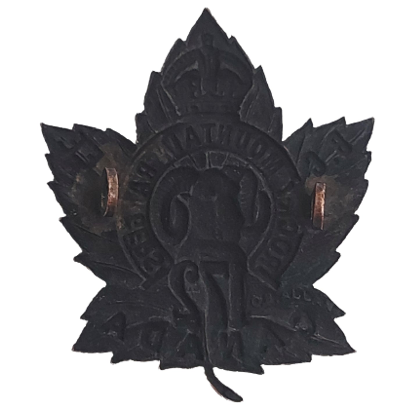 WW1 Canadian 172nd Battalion Rocky Mountain Rangers Cap Badge - O.B. Allan
