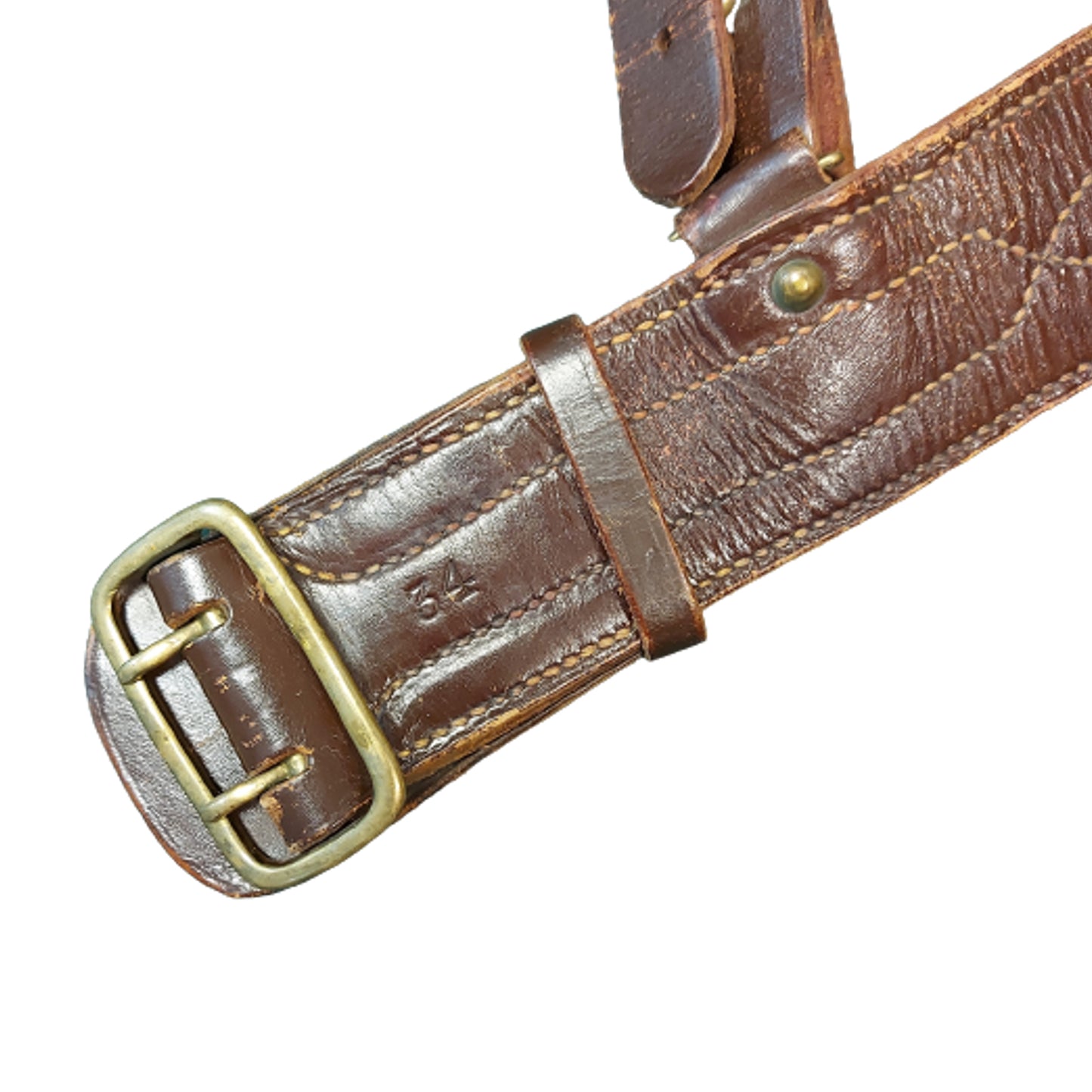 Sam Browne Belt And Cross Strap