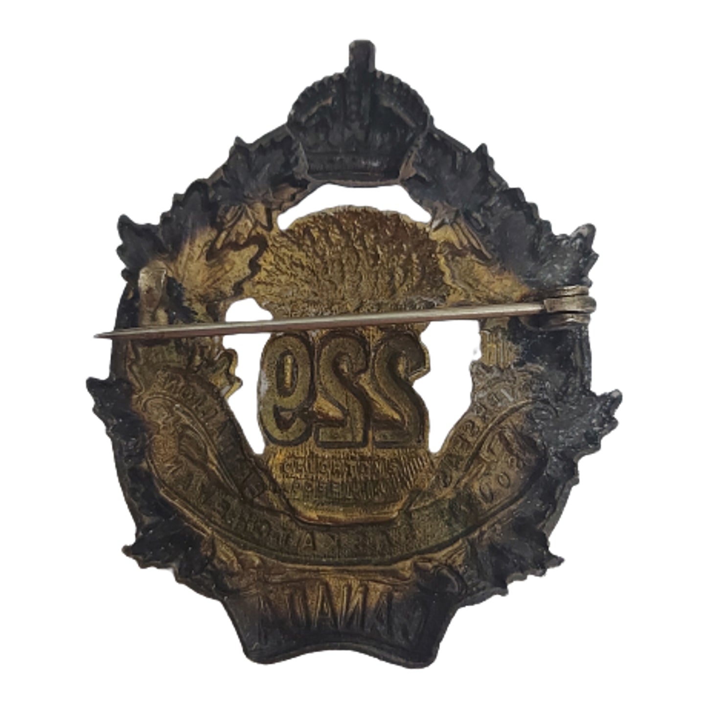 WW1 Canadian 229th Battalion Cap Badge - South Saskatchewan Regiment