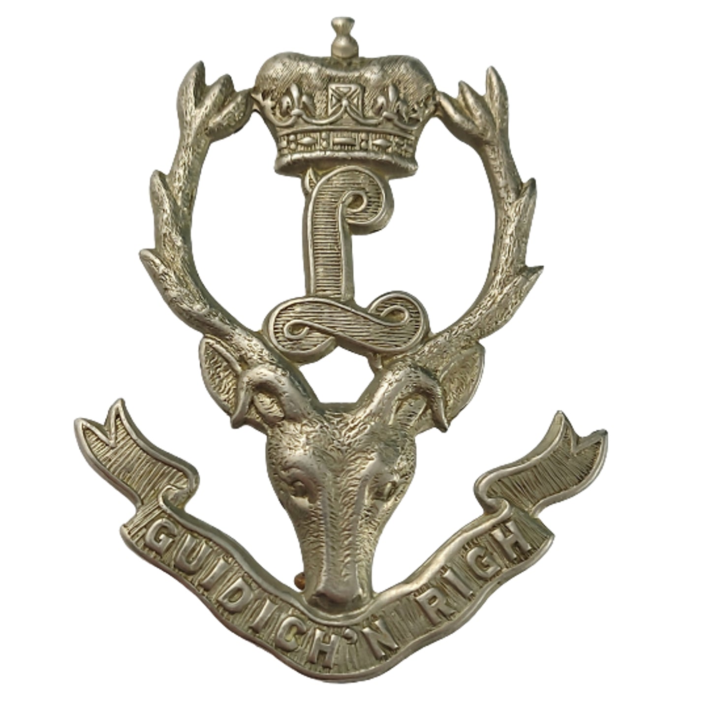 WW2 Seaforth Highlanders Of Canada Cap Badge With Tartan Backing