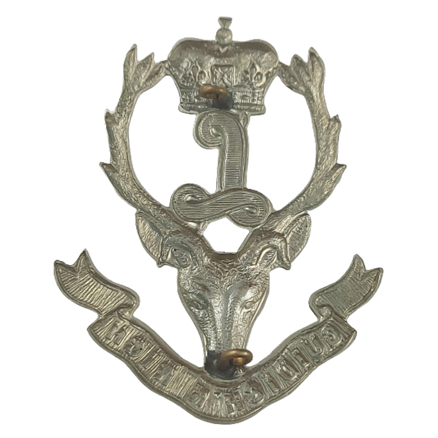 WW2 Seaforth Highlanders Of Canada Cap Badge With Tartan Backing