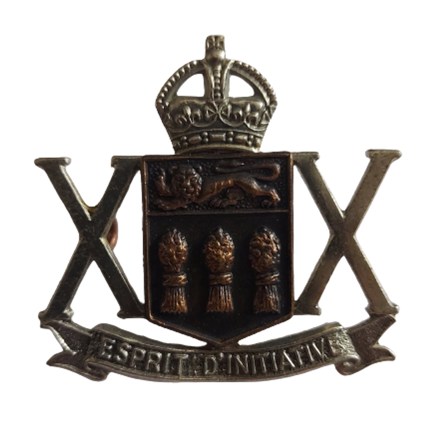 Post-WW2 1949 20th Saskatchewan Armored Corps Cap Badge