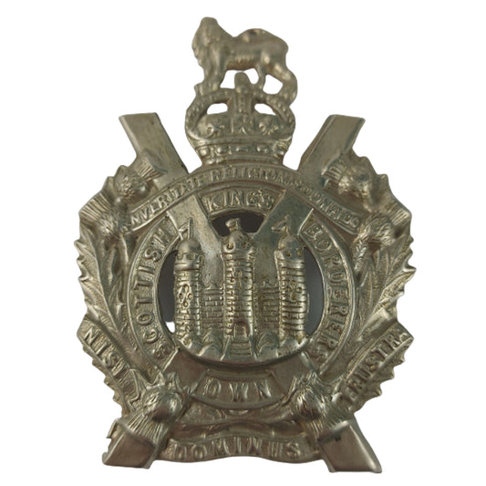 WW1 - WW2 British The King's Own Scottish Borderers Cap Badge