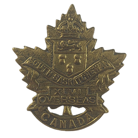 WW1 Canadian 46th Battalion Cap Badge - South Saskatchewan