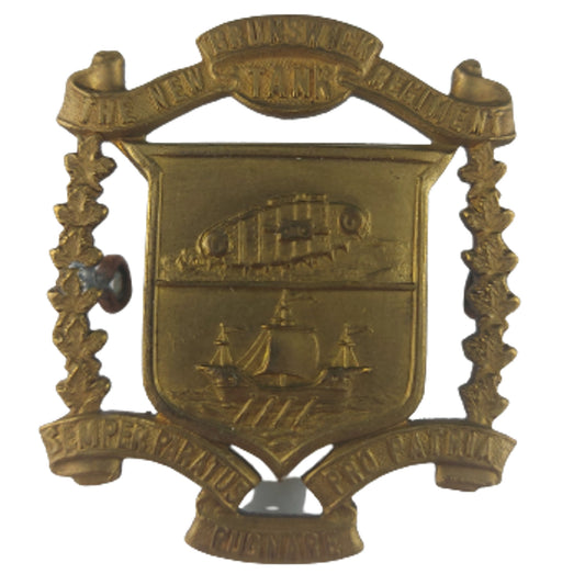 WW2 The New Brunswick Tank Regiment Cap Badge - Scully