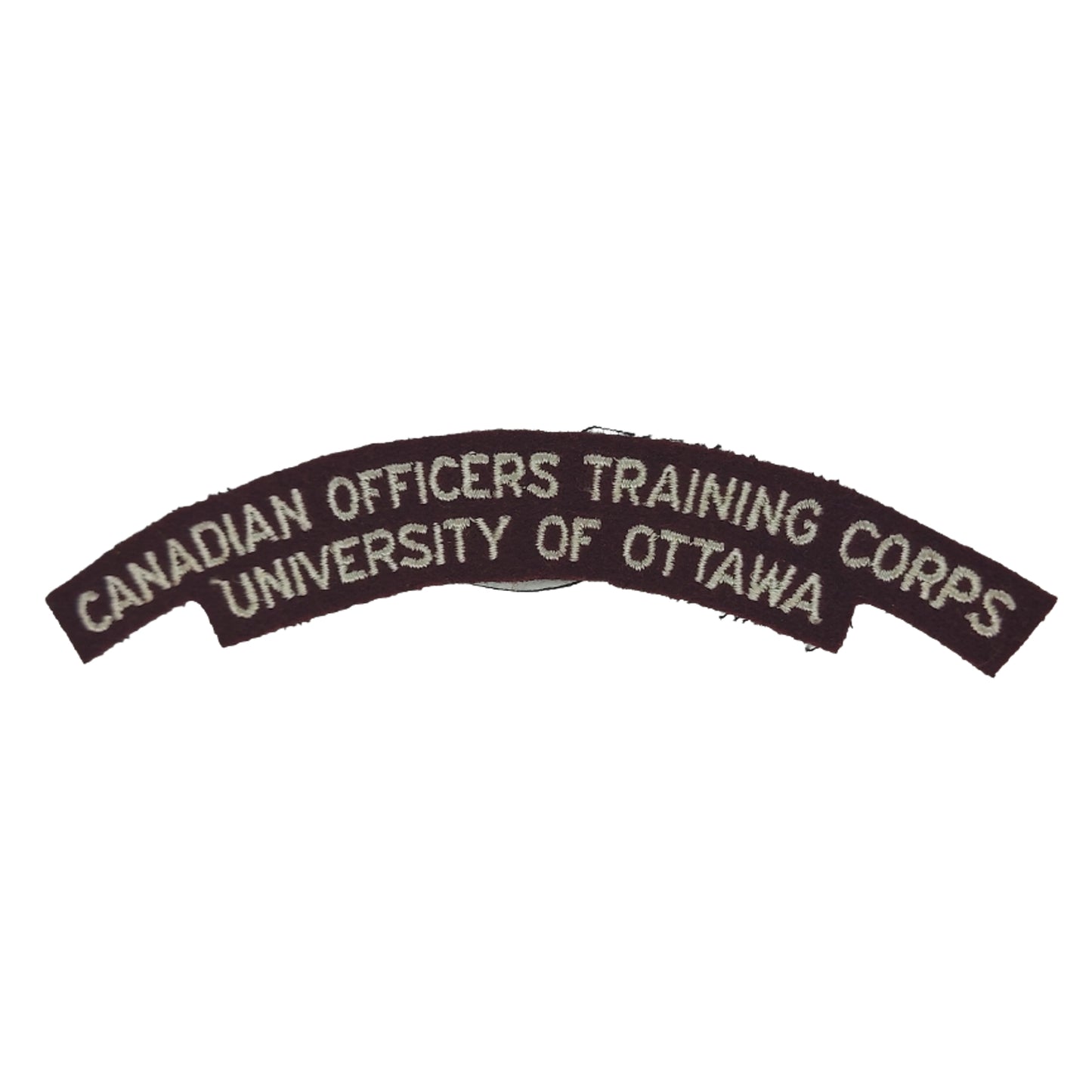 COTC Canadian Officers Training Corps University Of Ottawa Cloth Shoulder Title