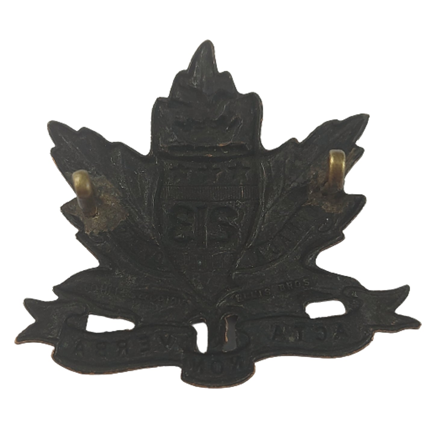 WW1 Canadian 213th Battalion Cap Badge - Toronto Americans - Ellis