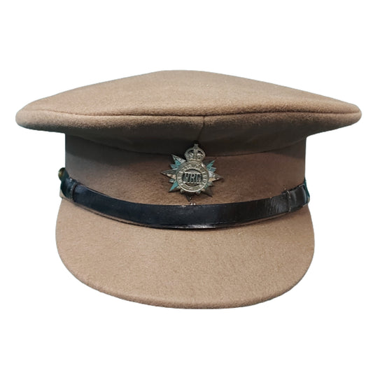 WW2 Canadian Victoria Rifles Officer's Visor Cap With Badge