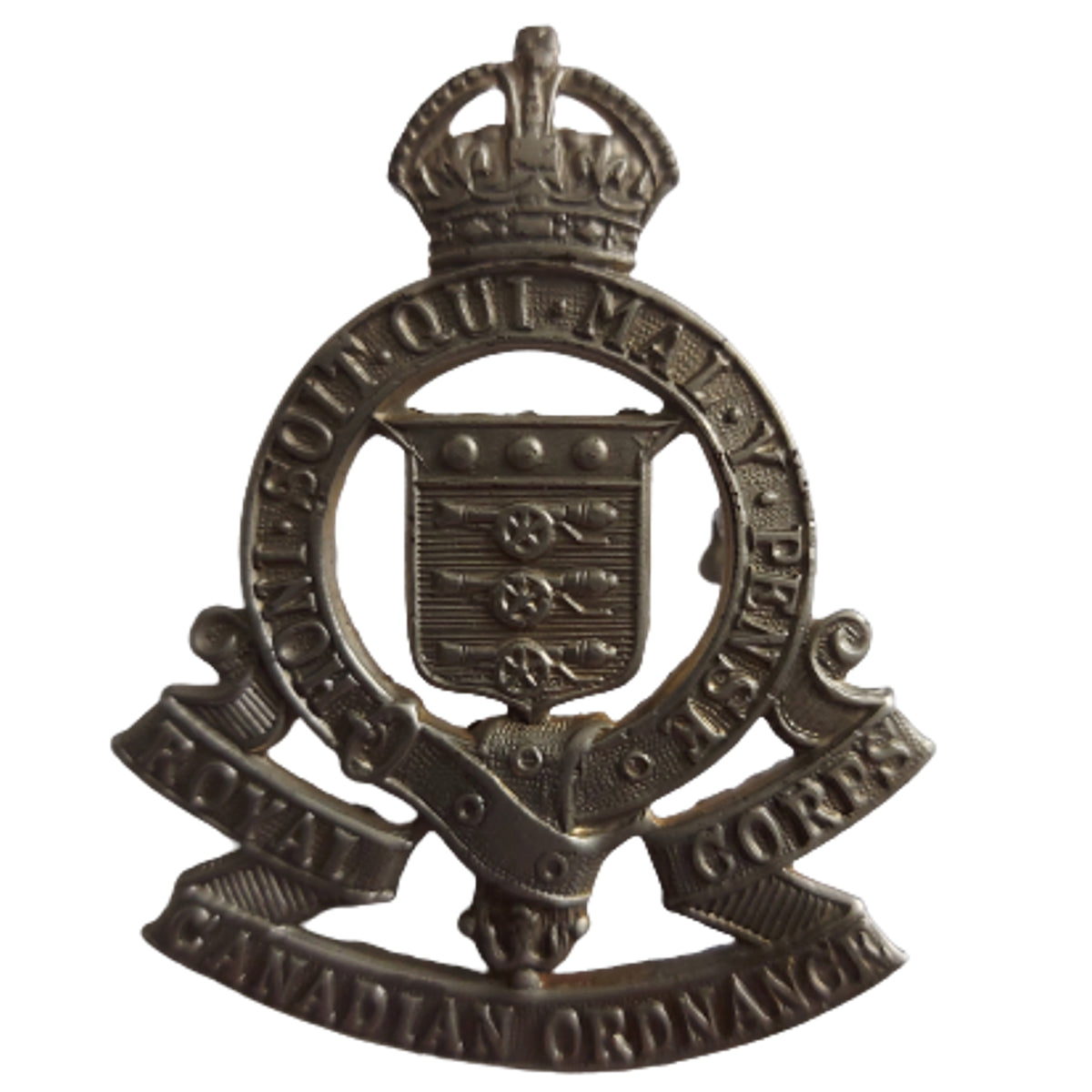 WW2 RCOC Royal Canadian Ordnance Corps OSD Officers Cap Badge ...