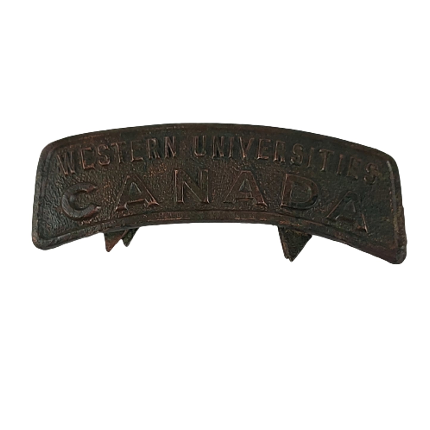 WW1 Canadian 196th Battalion Western Universities Shoulder Title - O.B. Allan